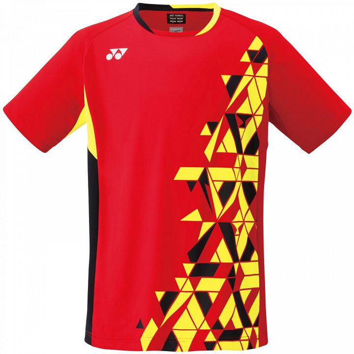 Yonex Men's Crew Neck Slim Fit T-Shirt 10442 Tornado Red